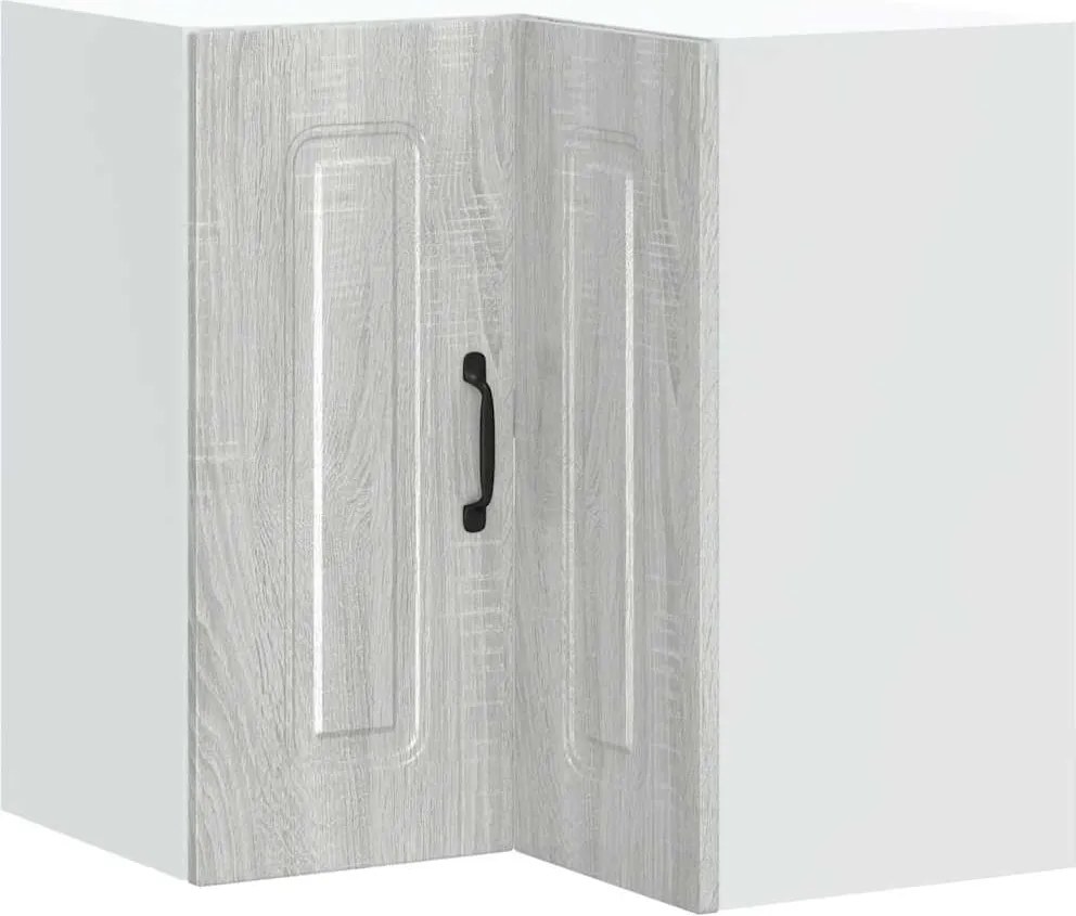 vidaXL Dulap de colț de bucătărie „Kalmar” Gri Sonoma lemn prelucrat