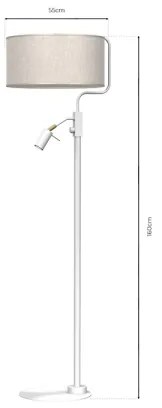 Lampadar LINO 1xE27/40W/230V + 1xGU10/7W