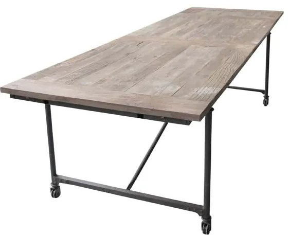 Masa dining, extensibila, din lemn de ulm, Tapestry X-Large