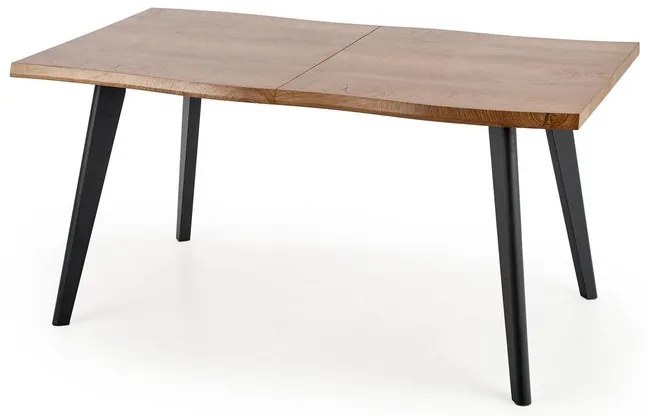 Masa de bucaterie Dickson II, lemn natural / negru