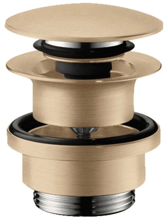 Ventil lavoar Hansgrohe Push-Open bronz periat