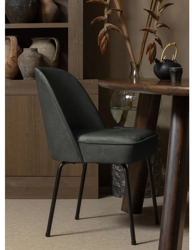 Scaune de dining verde-închis 2 buc. din catifea Vogue – WOOOD