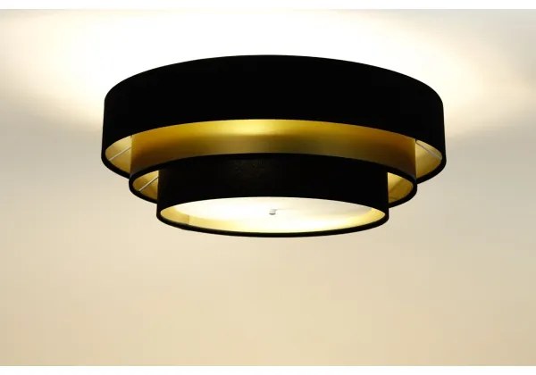 Lustr TRINITI 2xE27/60W/230V negru/auriu