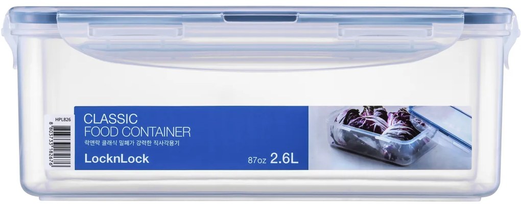 LOCKnLOCK Cutie pentru alimente 2,6 l, 17 x 24 x 9,1 cm, 2,6 l