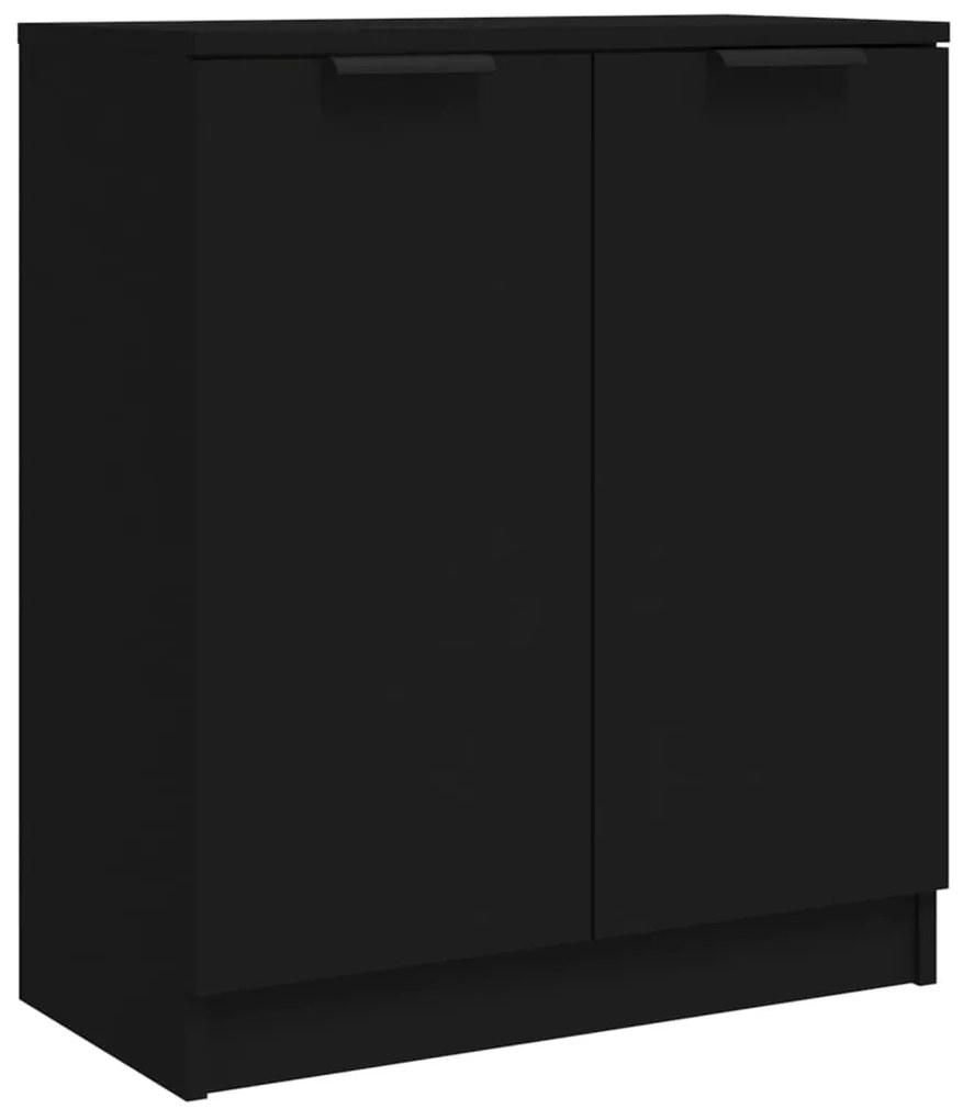 Servanta, negru, 60x30x70 cm, lemn prelucrat