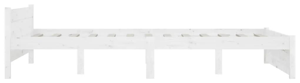Cadru de pat cu sertare Double 4FT6, alb, 135x190 cm Alb, 135 x 190 cm