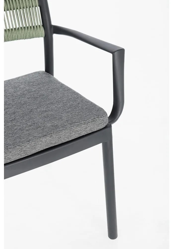 Scaune de grădină gri 4 buc. din plastic Alvin – Bizzotto