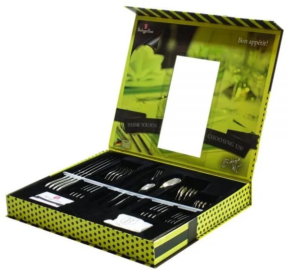 Set tacamuri 24 piese, 6 persoane, Berlinger Haus Inox BH 2152A