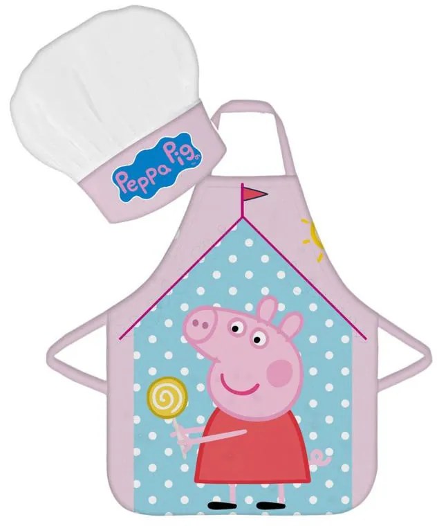 Purcelușa Peppa Șorț pentru copii House set de 2 bucăți