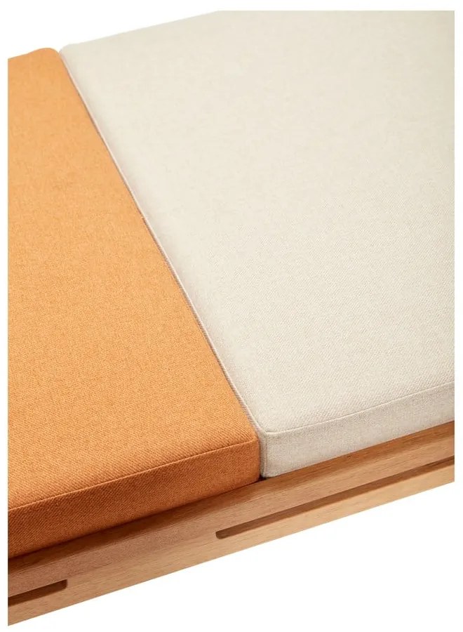 Bancă portocalie/crem Amber – Hübsch