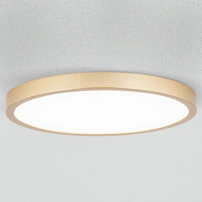 Plafoniera LED moderna design slim Lero 30cm auriu mat
