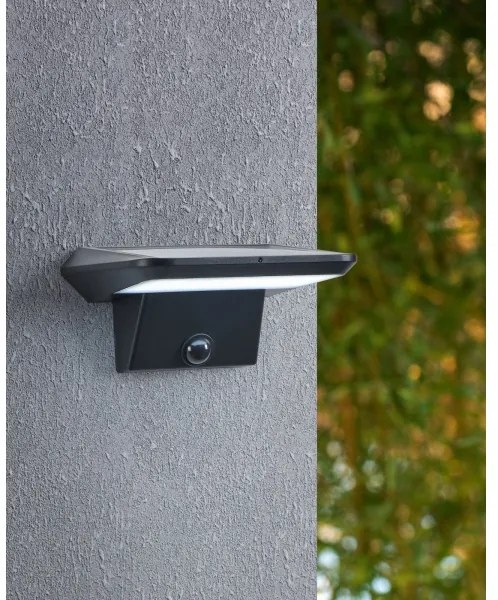 Eglo 48944 - Aplica solară de perete LED cu senzor PORRASSA LED/20W/3,7V IP44