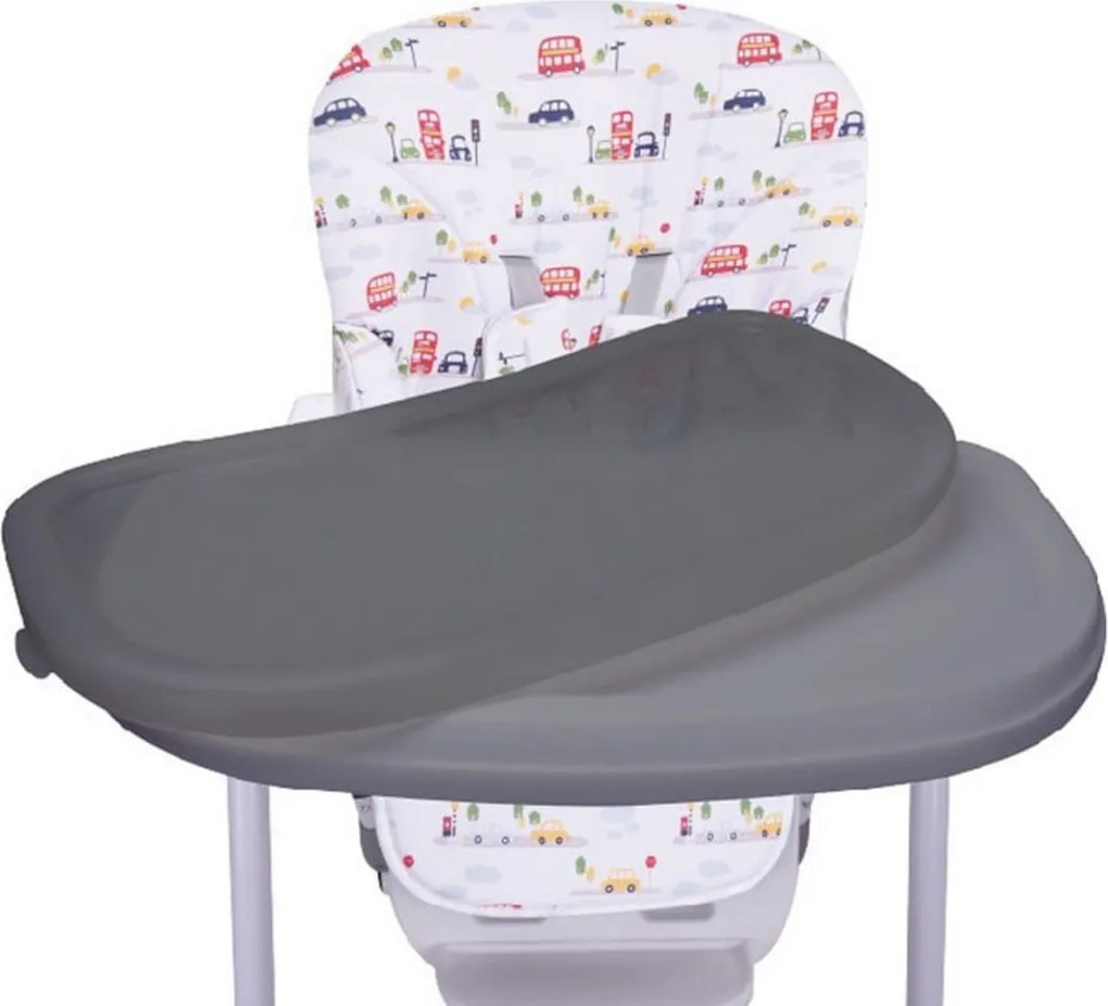 Scaun de masa pentru copii si bebe NOVOKIDS™ Go baby reglabil in 6 trepte de inaltime , Pliabil , Centura de siguranta, Sezut comfortabil, Masuta