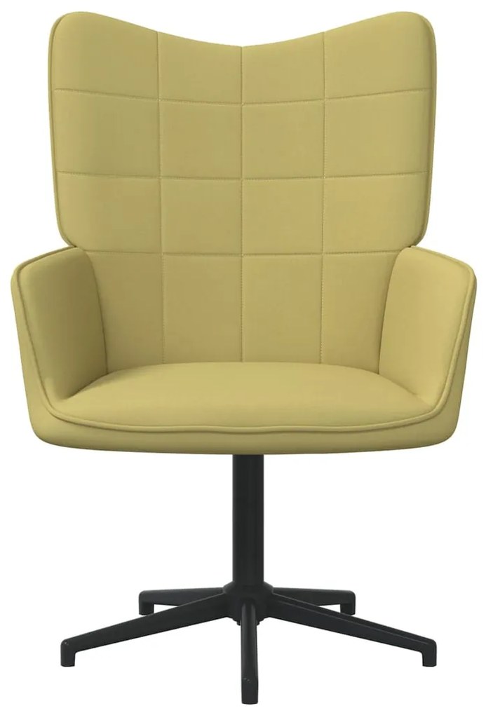 327968 vidaXL Scaun de relaxare, verde, material textil