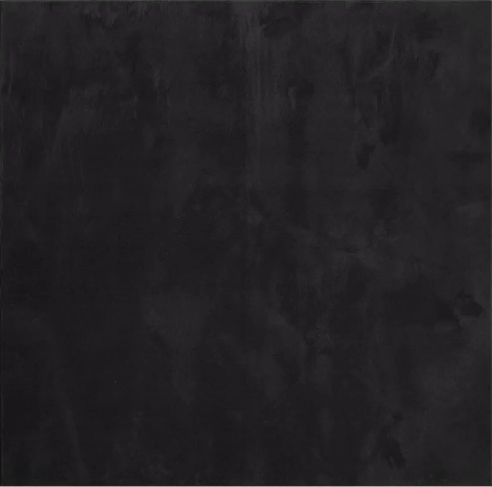 vidaXL Covor HUARTE, fir scurt, moale și lavabil, negru, 200x200 cm
