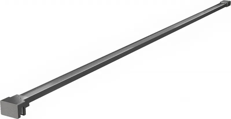 Mexen suport simplu pentru perete de duș 6-8 mm, gri armă periat - 800-01-66