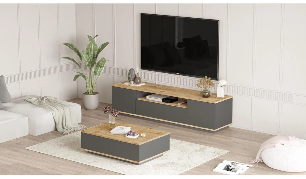 Mobilier living France 17 (Pin atlantic + antracit) . 1102145