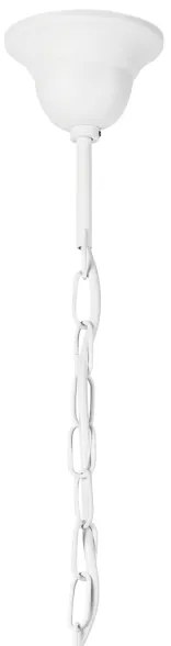 Lustră pe lanț DONATO 5xE14/40W/230V alb