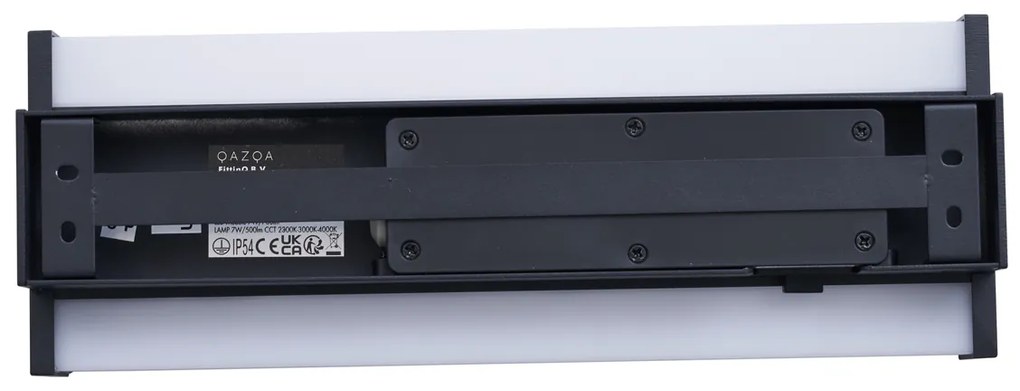 Lampă de perete modernă neagră 30cm incl. LED CCT IP54 - Vanya