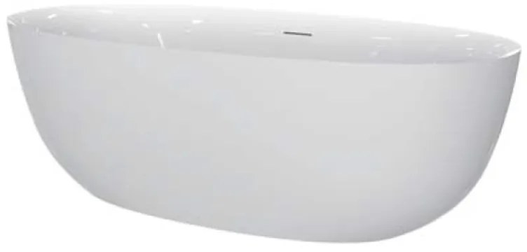Cada freestanding Florida Aura Slim 170 ovala cu instalatie completa alb