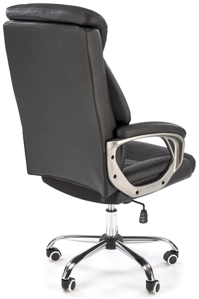 Scaun de birou Helder piele ecologica negru H120 cm
