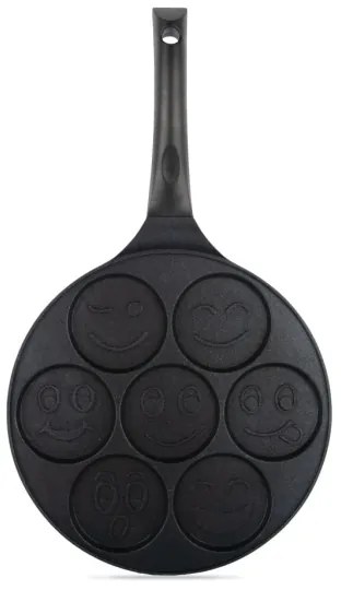 Tigaie pentru clătite KITCHISIMO, 26 cm, neagră