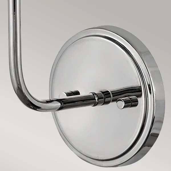 Lampă de perete Hinkley HK-CLARKE1-PN-WHq CLARKE 1xE27/40W/230V crom/alb