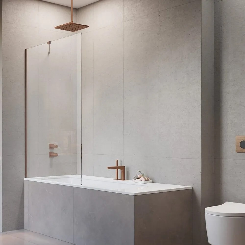 Paravan de cada Radaway Modo New PNJ II cupru periat-transparent 50x150 cm sticla 8 mm