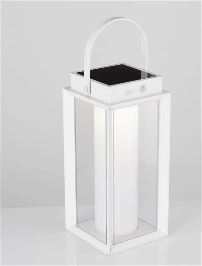 Lampa LED solara portabila iluminat exterior decorativ VERHAAL alba