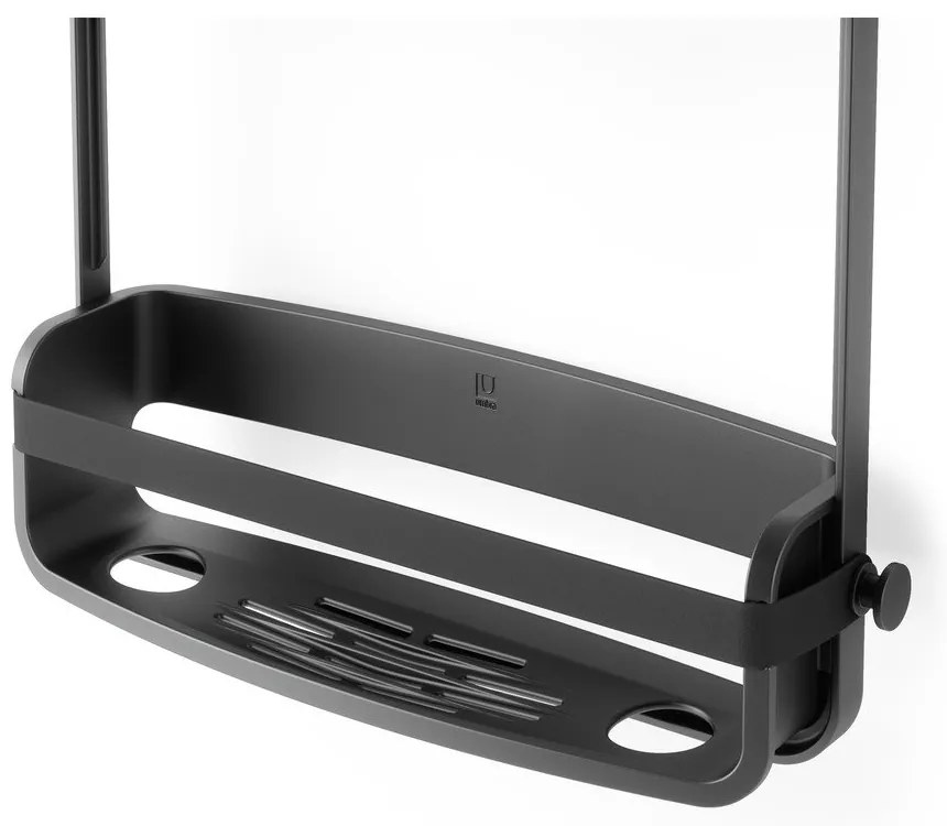 Raft pentru baie negru suspendat din plastic Flex – Umbra