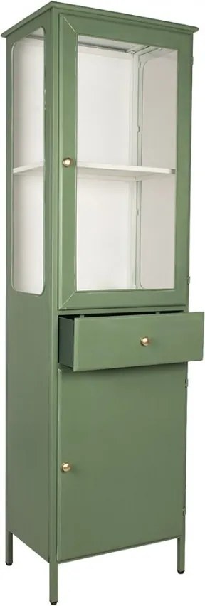 Dulap înalt din metal, verde, 54x42x184 cm, „Merville”