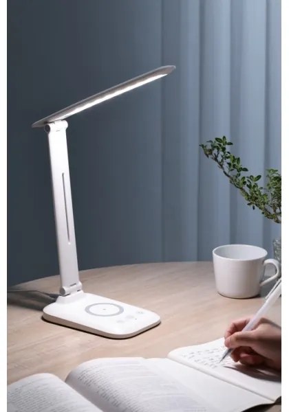 Immax 09107L - Lampă de birou LED dimabilă cu încărcare wireless QI LUMI LED/7W/230V albă