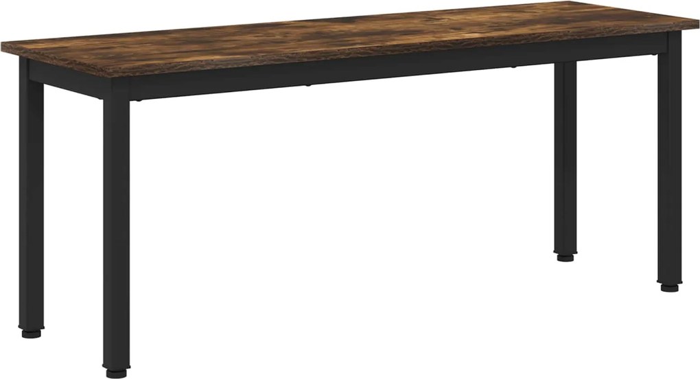 vidaXL bancă Stejar fumuriu 110 x 35 x 45 cm Lemn compozit