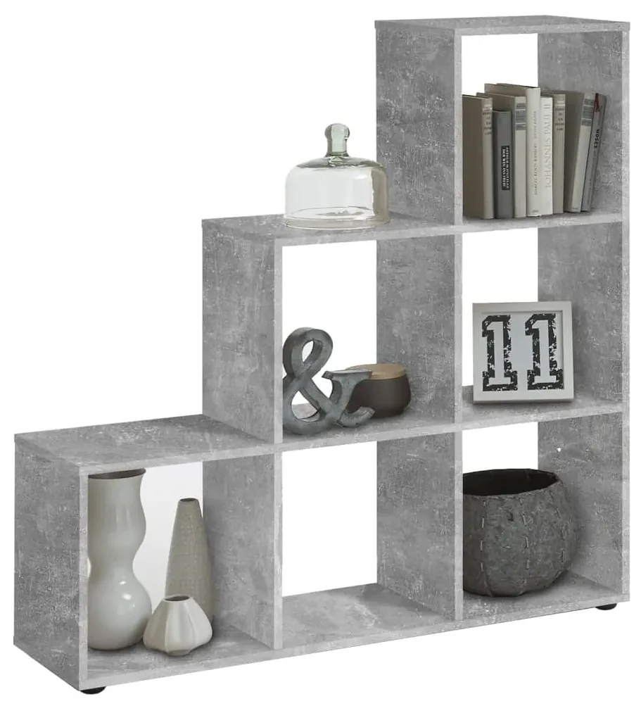 428749 FMD Paravan de cameră cu 6 compartimente, gri beton