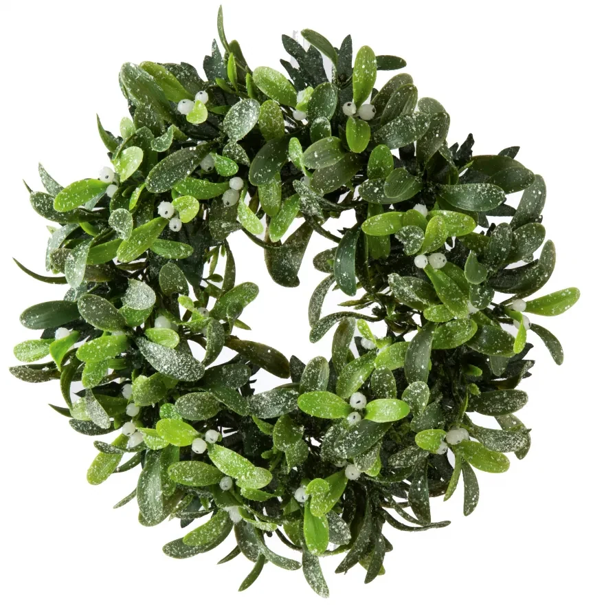 Coronita artificiala MISTLE, verde, 33 cm