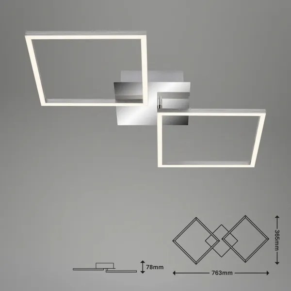 Plafonieră LED FRAMES 2xLED/16W/230V Briloner 3192-018