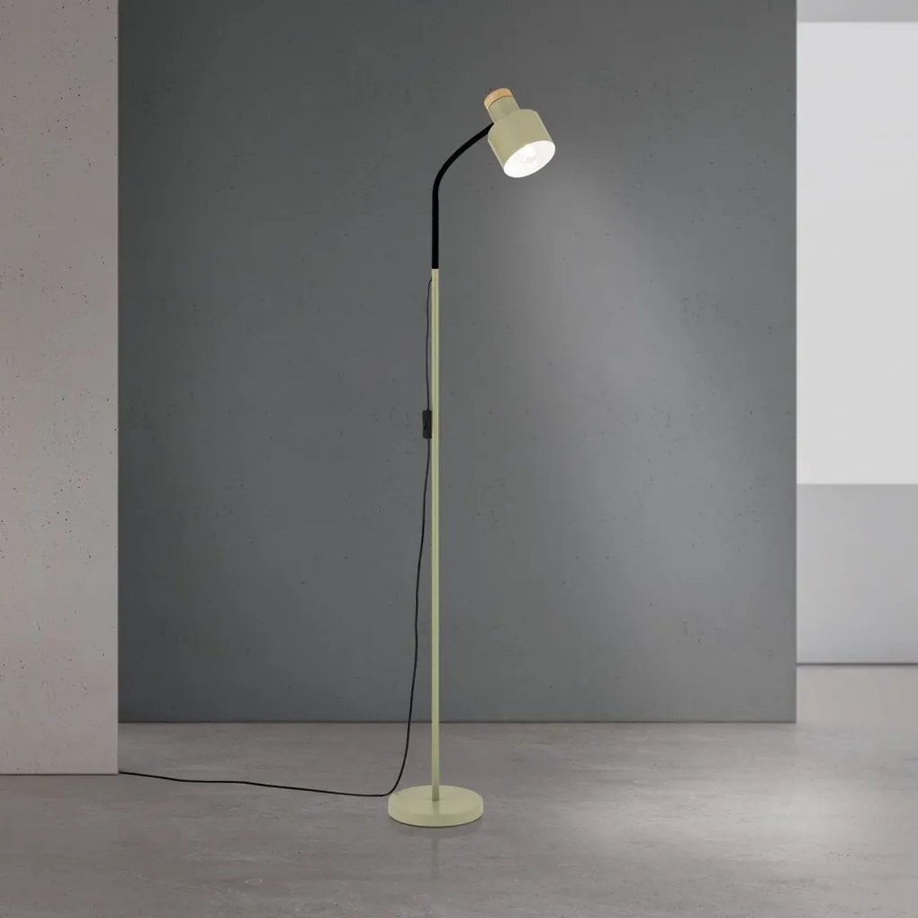 Lampa de podea cu spot directionabil Gili verde deschis