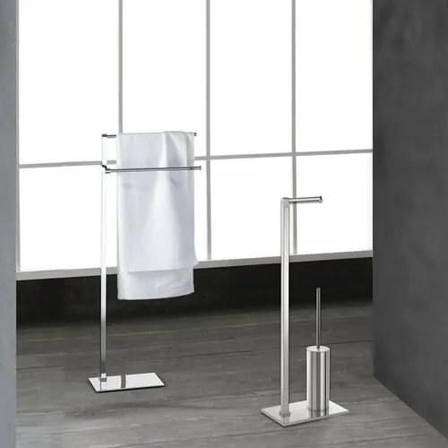 GEDY 783113 suport cu suport pentru prosoape,pătrat, argintiu