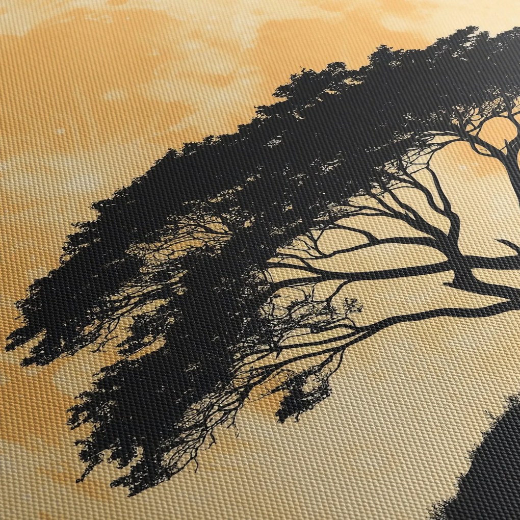 Tablou – Arbore în lună plină aurie II. (90x60 cm)