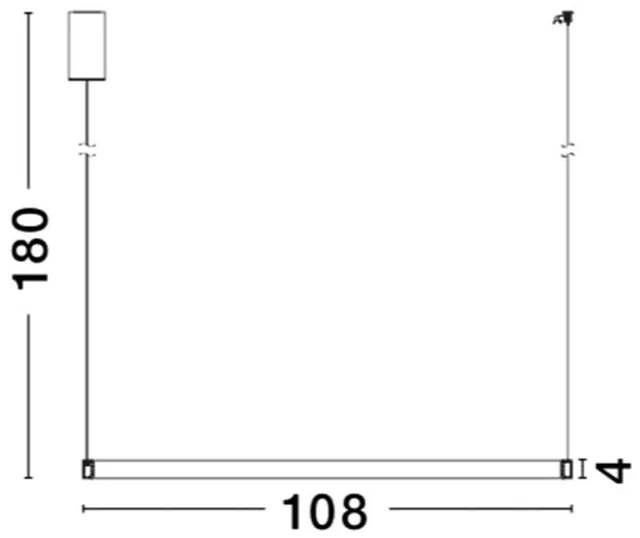 Lustra LED moderna diametru 108cm, Orlando