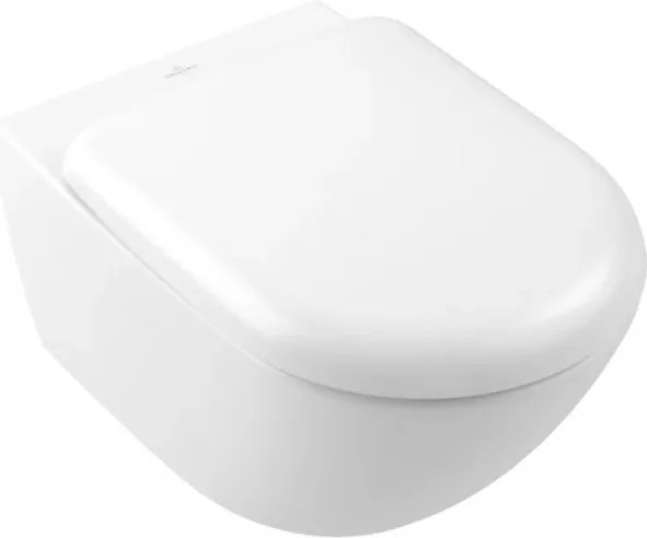Capac WC, Villeroy&amp;Boch Antao, cu inchidere lenta, Stone White, 8M67S1RW