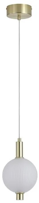 Pendul LED alama lucios sticla acid Luminique