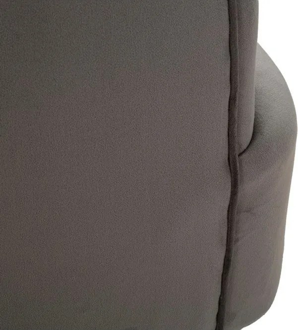 Fotoliu gri cu tapițerie din catifea Silvery – Mauro Ferretti