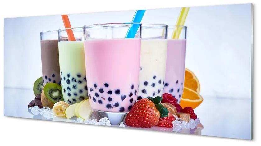 Tablouri acrilice lapte shake-uri cu fructe