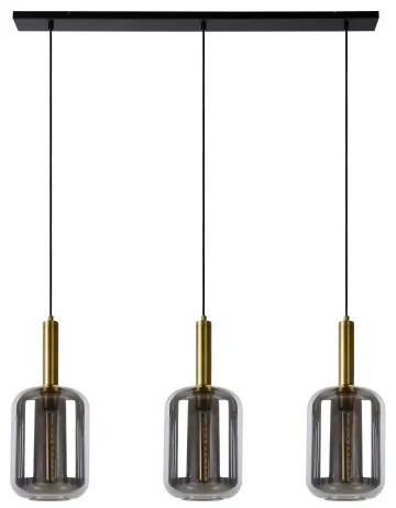 Lustră pe cablu Lucide 45494/03/65 JOANET 3xE27/40W/230V negru