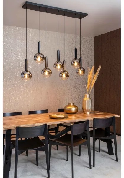 Lustră pe cablu Lucide 45402/07/30 MARIUS 7xE27/40W/230V negru