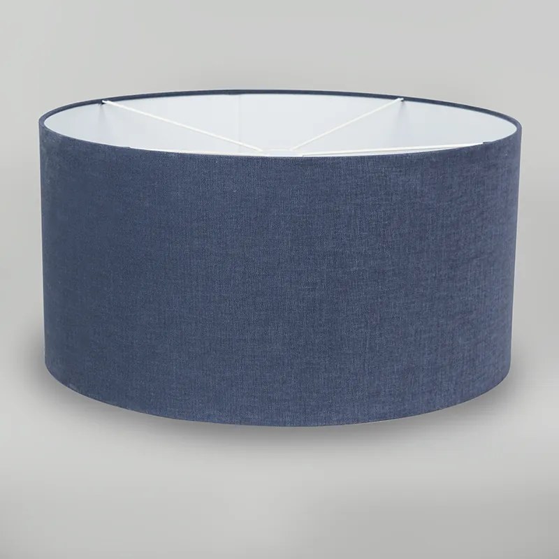 Abajur din material textil albastru închis 50/50/25