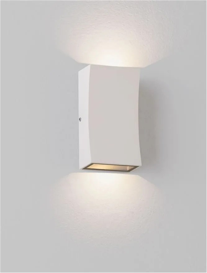 Mini Aplica iluminat exterior ambiental BOXY alb