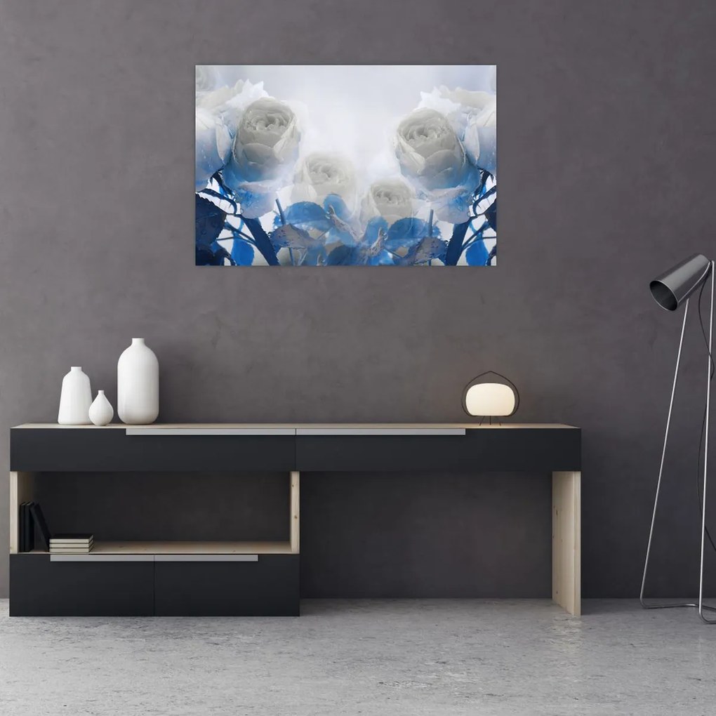 Tablou - Trandafir alb (90x60 cm)