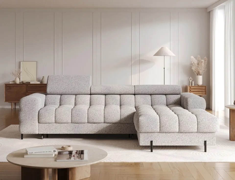 Coltar extensibil cu spatiu pentru depozitare, 285x181x93 cm, Felro R, Eltap (Culoare: Verde / Amore 35)